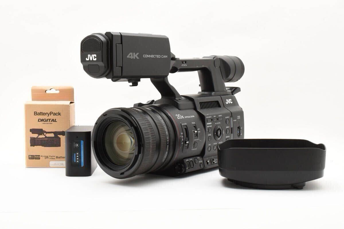 動作確認(rèn)済 JVC CONNECTED CAM GY-HC550 4Kメモリーカードカメラレコーダー ファン動作(134H) SSD KA-MC100搭載(定価約5萬) 0412