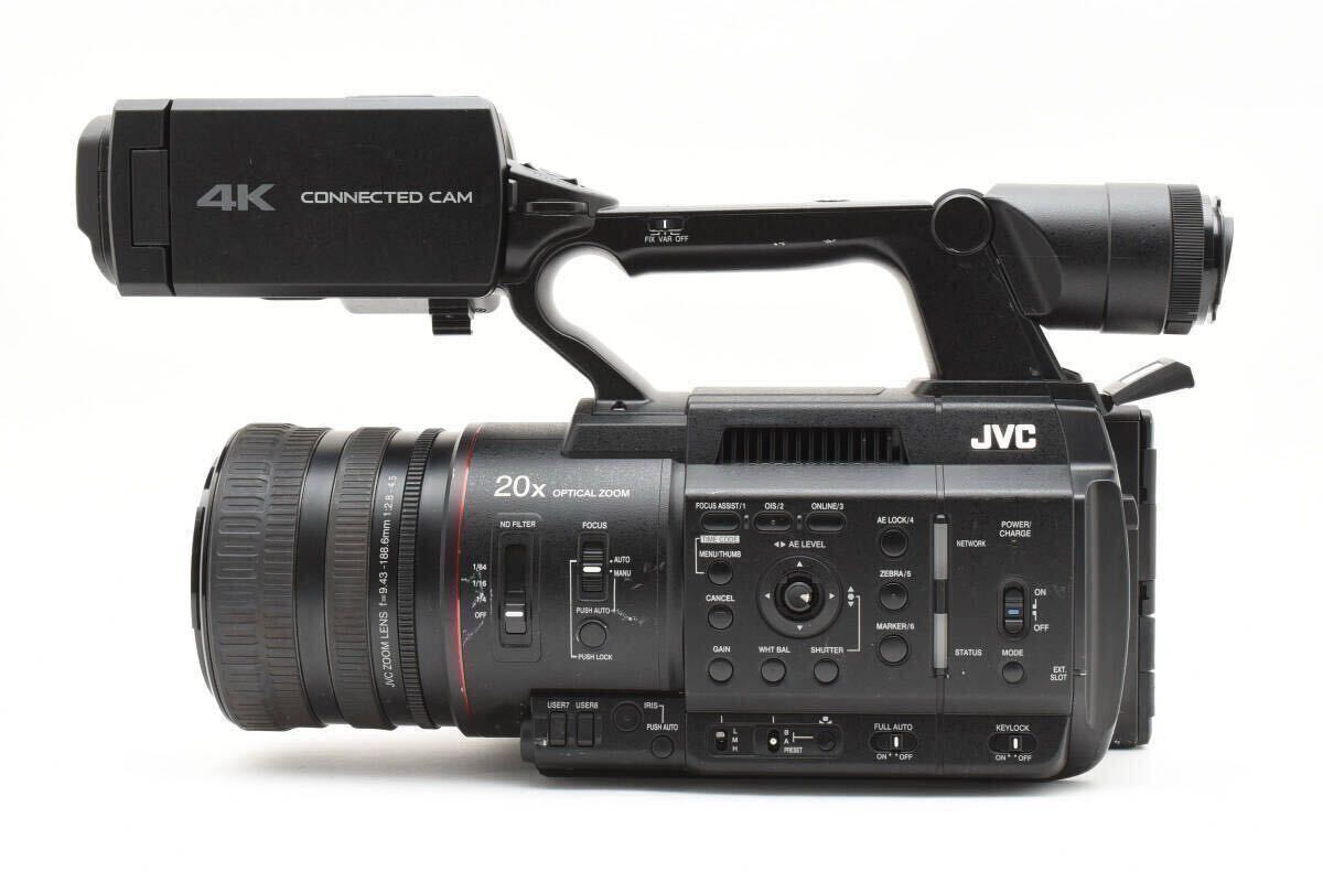 動作確認(rèn)済 JVC CONNECTED CAM GY-HC550 4Kメモリーカードカメラレコーダー ファン動作(134H) SSD KA-MC100搭載(定価約5萬) 0412