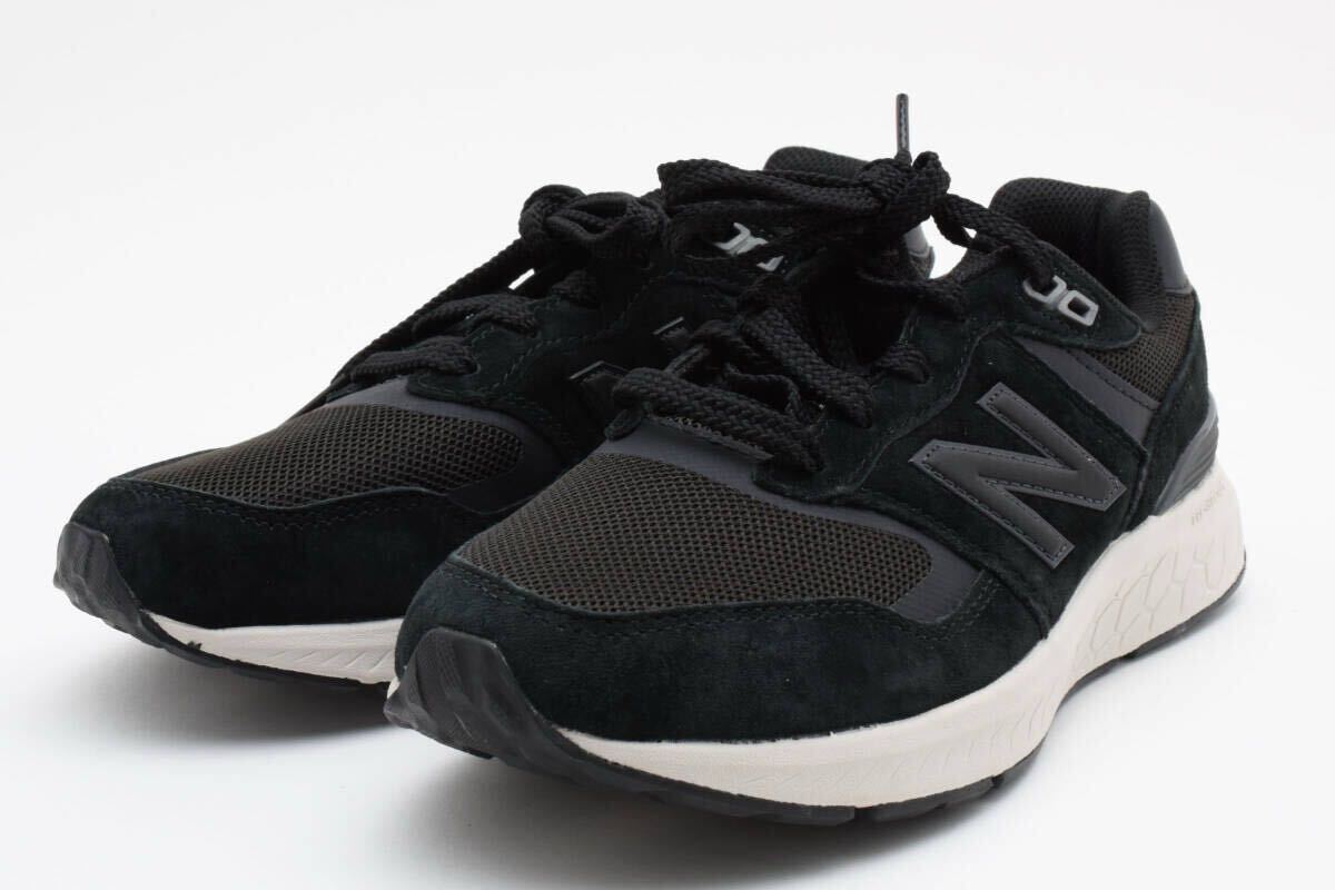 展示処分品 newbalance Walking Fresh Foam 880 v6 BK6 MW880 MW880BK6 4E 幅広 25cm 定価13200円 0422_画像1
