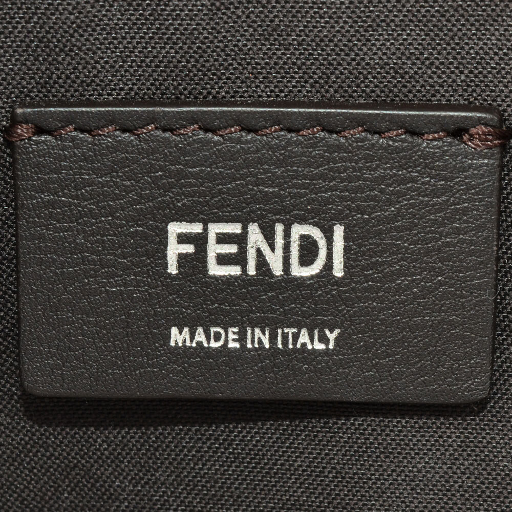 フェンディ FENDI バイザウェイ ミディアム ハンドバッグ レザー 8BL124 グレー ショルダーストラップ_画像7