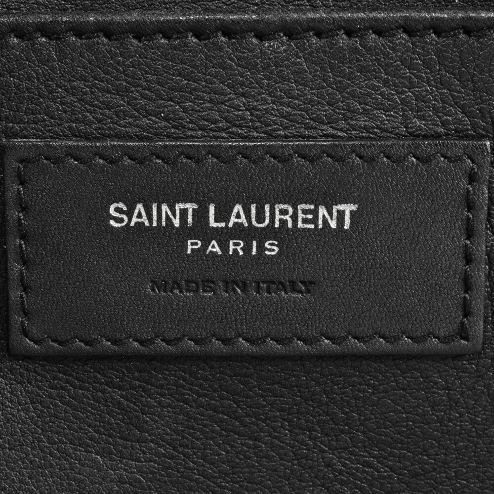 サンローラン SAINT LAURENT ダウンタウン カバス ショルダーストラップ付 ハンドバッグ レザー パイソン 436834 ブラック