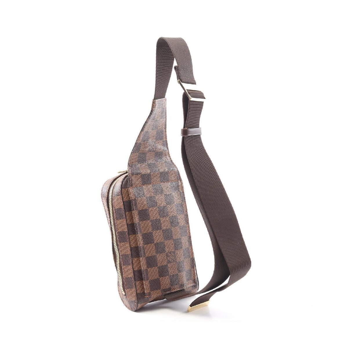  Louis * Vuitton Geronimo s Damier eben бренд off LOUIS VUITTON сумка-пояс сумка "body" Damier 