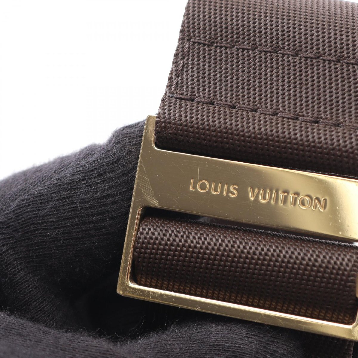  Louis * Vuitton Geronimo s Damier eben бренд off LOUIS VUITTON сумка-пояс сумка "body" Damier 