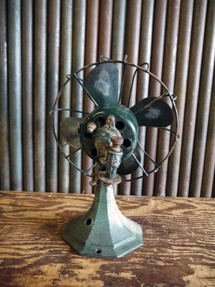 アンティークVIKINGメタルファン [gopd-1333]検アメリカUSA1930年代頃MOTORガレージJUNKディスプレイ雑貨雰囲気重視リアルインダストリアル_画像2