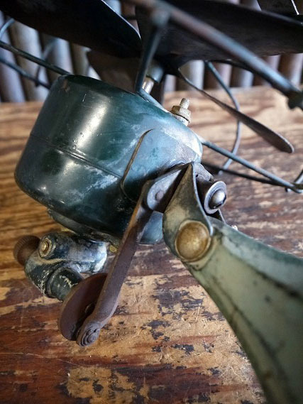 アンティークVIKINGメタルファン [gopd-1333]検アメリカUSA1930年代頃MOTORガレージJUNKディスプレイ雑貨雰囲気重視リアルインダストリアル_画像8