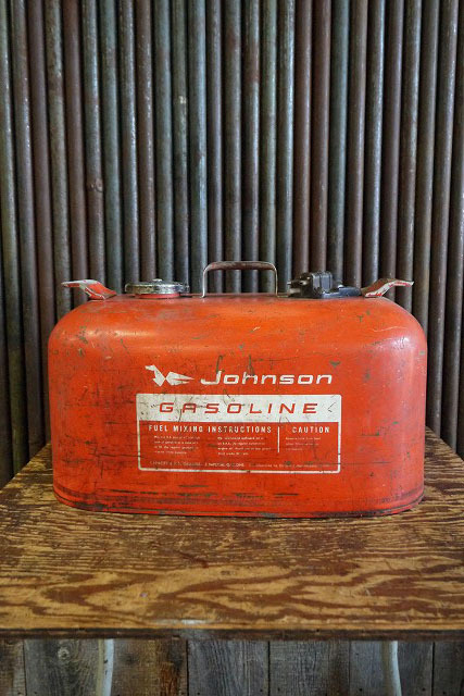  Vintage JohnsonGASOLINE жестяная банка [gopd-1297] осмотр America MOTOR гараж жестяная емкость для бензина 1950~60 годы интерьер смешанные товары JUNK магазин инвентарь садоводство смешанные товары 