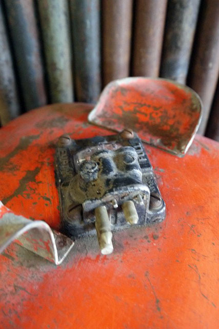  Vintage JohnsonGASOLINE жестяная банка [gopd-1297] осмотр America MOTOR гараж жестяная емкость для бензина 1950~60 годы интерьер смешанные товары JUNK магазин инвентарь садоводство смешанные товары 