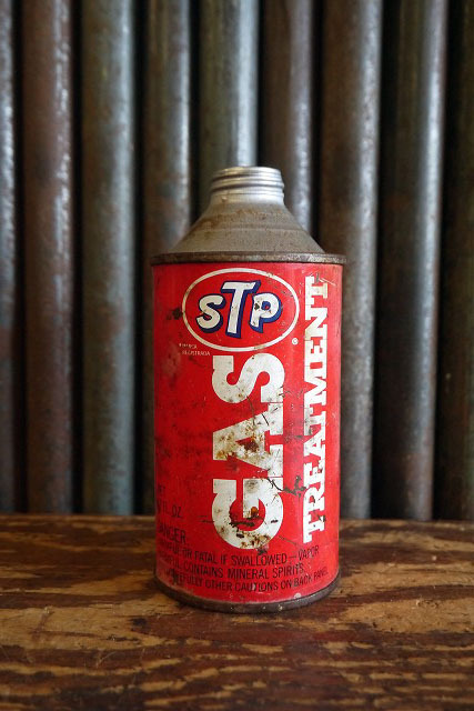 ビンテージSTPGASTREATMENT缶 [gopd-1342]検アメリカUSAインテリア雑貨ガレージMOTOR店舗ディスプレイ雑貨1970年代_画像1