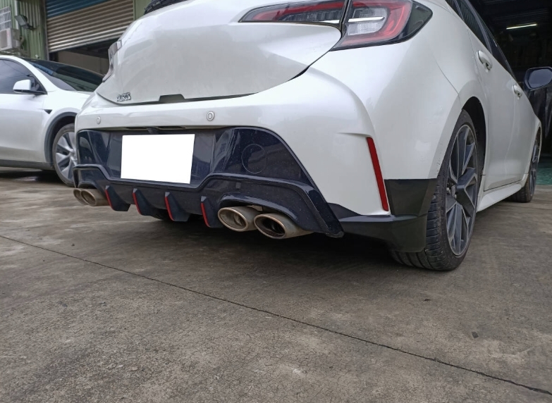 塗装対応トヨタ カローラスポーツ NRE210H NRE214H ZWE211H ZWE213H MZEA12H ZWE219H リアサイドスプリッタースポイラー M TYPE_画像4