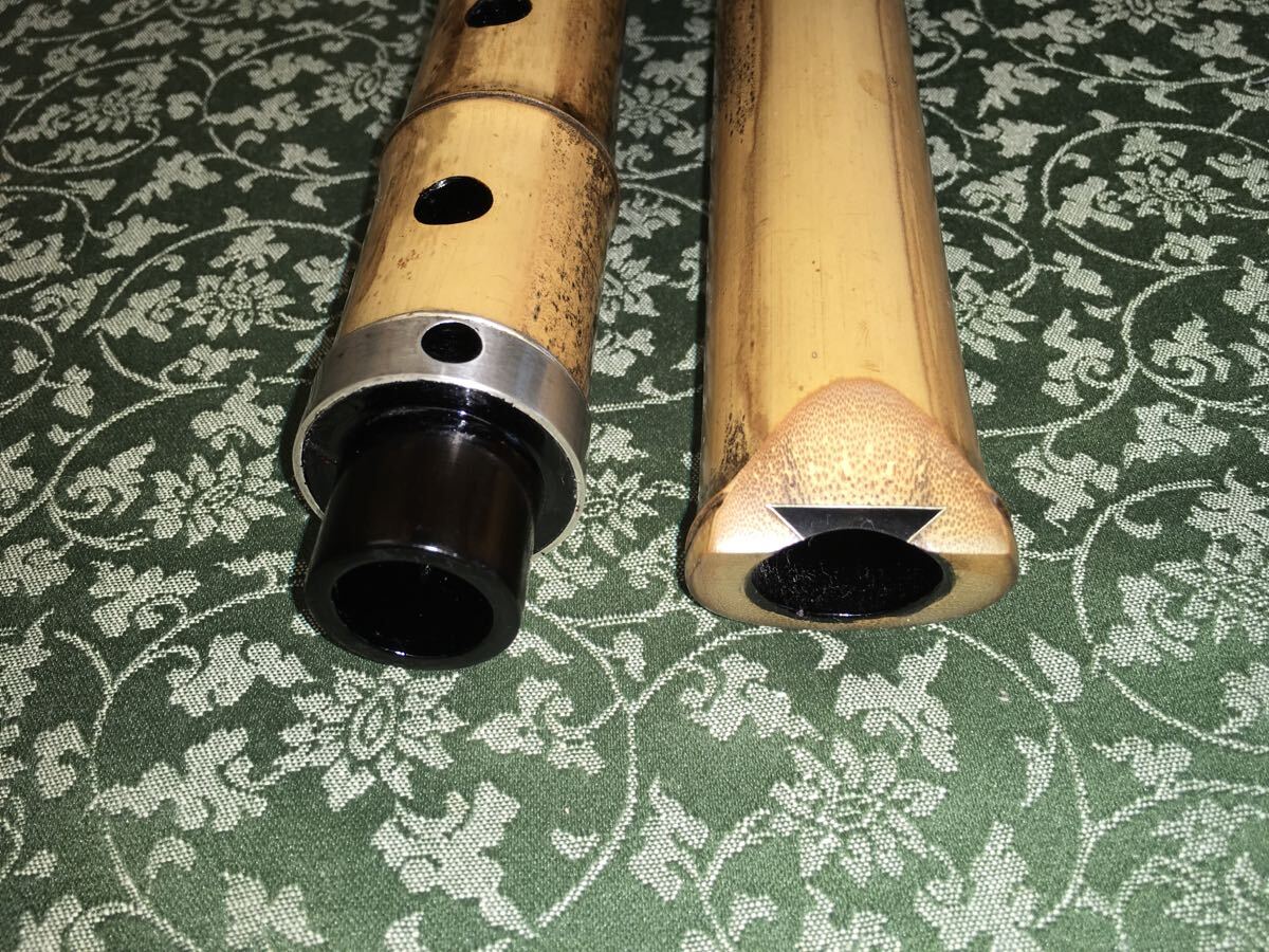一尺ハ寸(正律6本D管)琴古流7孔尺八 銀中継ぎ_画像6