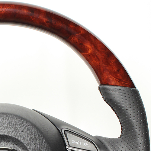 アテンザ GJ ステアリング レアル オリジナルシリーズ MZB-BRW-BK 取付セット REAL Dシェイプ 小径 ガングリップ ATENZA ハンドル_画像2