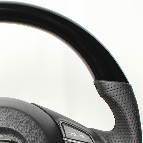 アテンザ GJ ステアリング レアル オリジナルシリーズ MZB-PBW-BK 取付セット REAL Dシェイプ 小径 ガングリップ ATENZA ハンドル_画像2