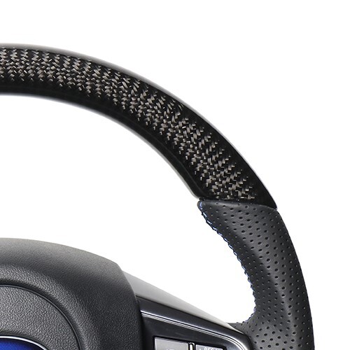 WRX STI VAB ステアリング レアル オリジナルシリーズ SBA-BKC-BL 取付セット REAL Dシェイプ 小徑 ガングリップ ハンドル