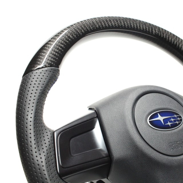 WRX STI VAB ステアリング レアル オリジナルシリーズ SBA-BKC-BL 取付セット REAL Dシェイプ 小徑 ガングリップ ハンドル