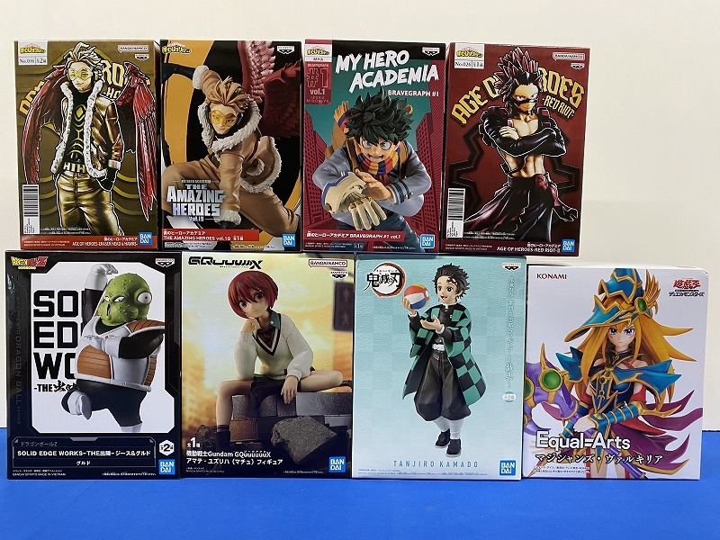 ワンピース ヒロアカ ドラゴンボール 銀魂 フィギュア 22個まとめ売り 未開封☆プライズフィギュア 31箱セット c☆遊戯王