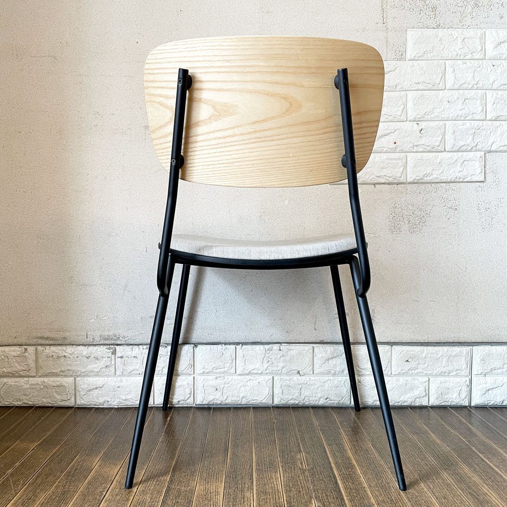 KANADEMONO ダイニングチェア ベージュ　ナチュラル　木製背もたれ付き KANADEMONO ベージュ ナチュラル ダイニングチェア 木製背もたれ