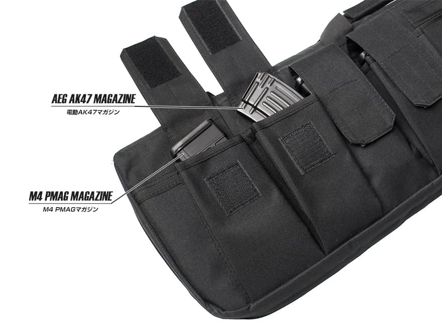 H8005B115　MILITARY-BASE(ミリタリーベース)ガンケース BK 115cm_画像4