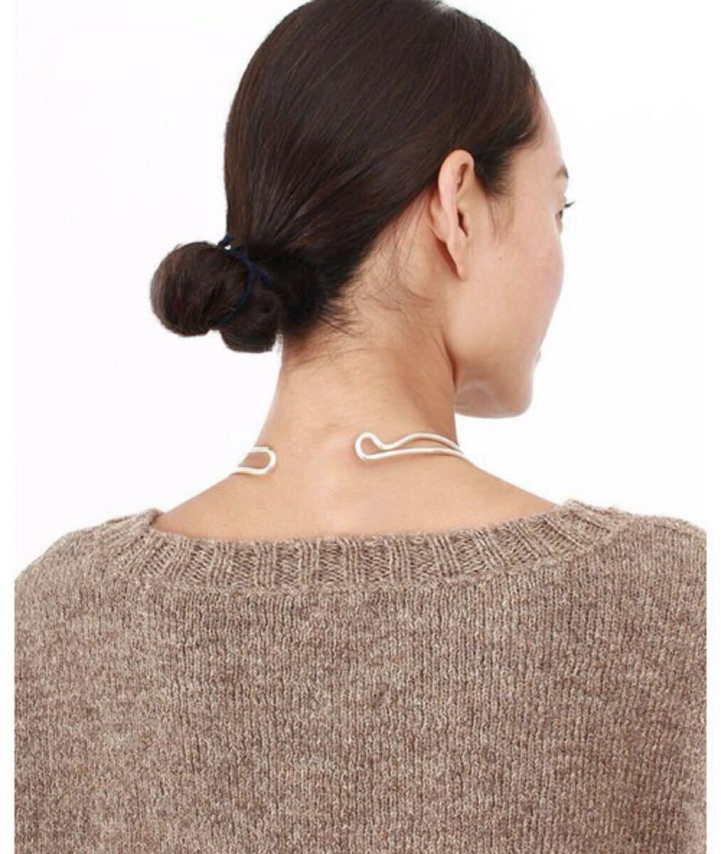 45R★Rモチーフ★シルバーチョーカー★used★_画像2