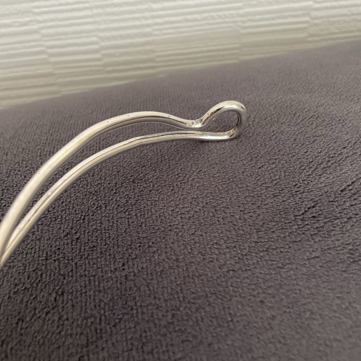 45R★Rモチーフ★シルバーチョーカー★used★_画像9