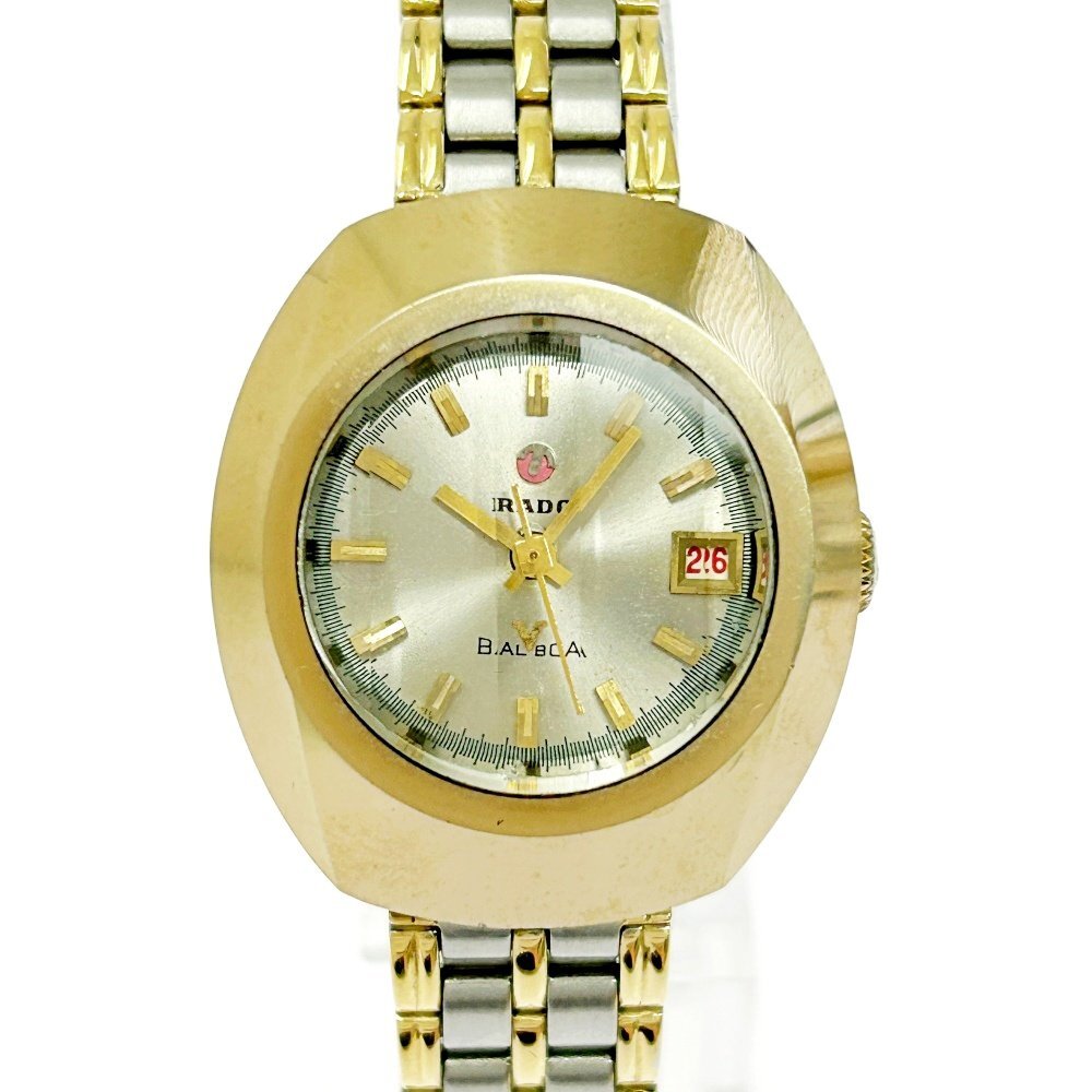 RADO ラドー バルボア カットガラス デイト レディース 腕時計 自動巻き 1円スタート】RADO ラドー BALBOA バルボア カットガラス デイト