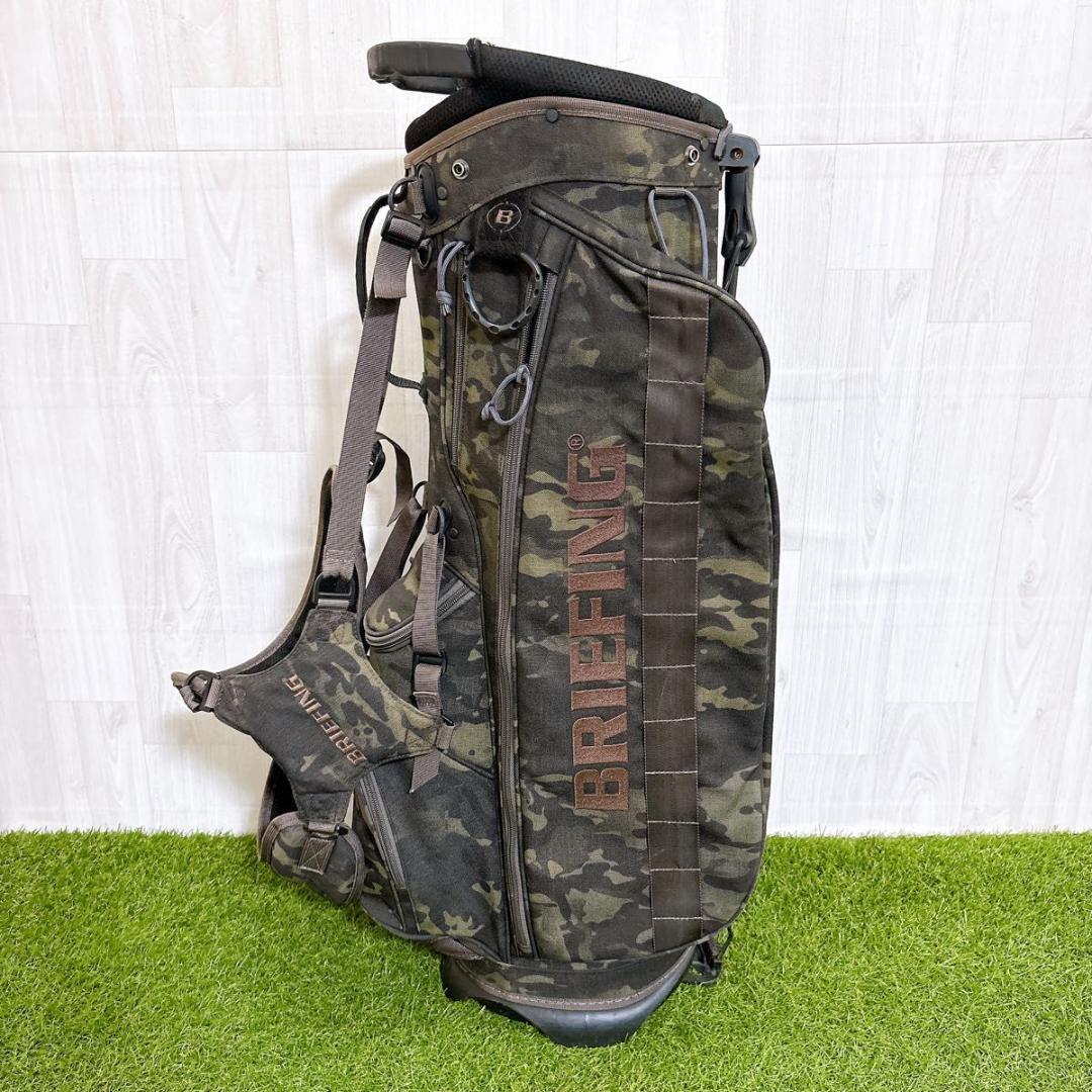 BRIEFING ブリーフィング　カモフラキャディバッグ スタンド付き Amazon | BRIEFING GOLF ブリーフィング ゴルフ キャディバッグ