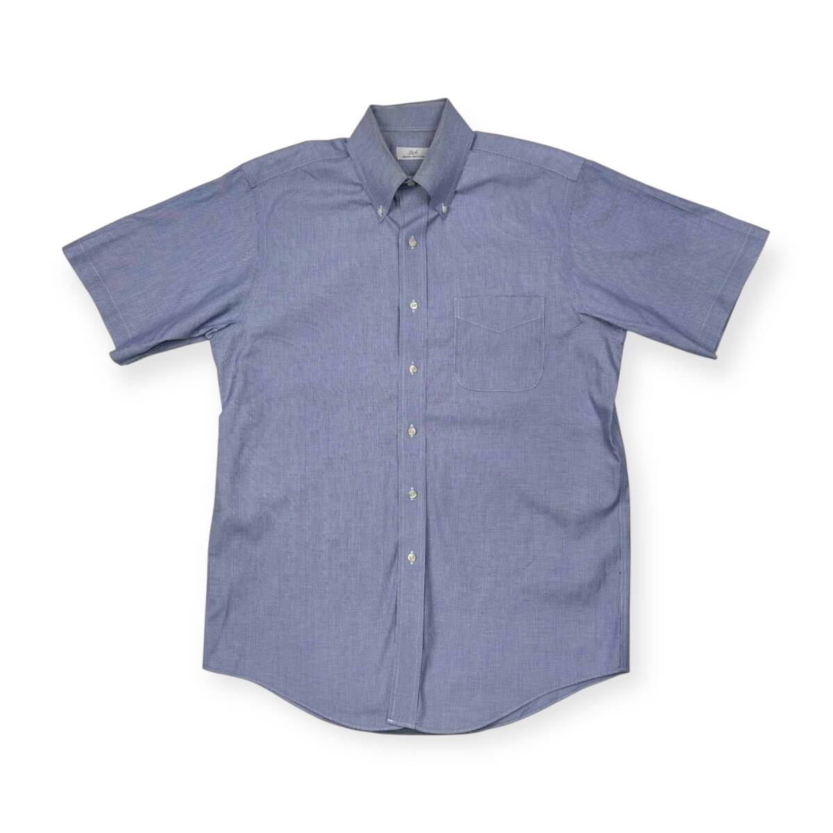 BROOKS BROTHERS ブルックスブラザーズ ノンアイロン 半袖 ドレスシャツ サイズ 15 1/2 /水色ブルー/メンズ_画像1