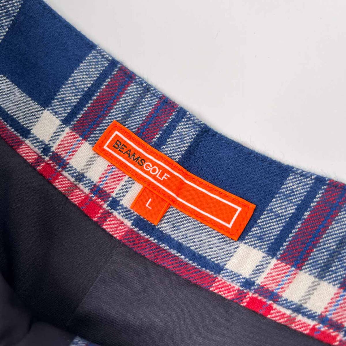 BEAMS GOLF ビームス ゴルフ チェック柄 キュロット ショートパンツ サイズ L /フランネルコットン