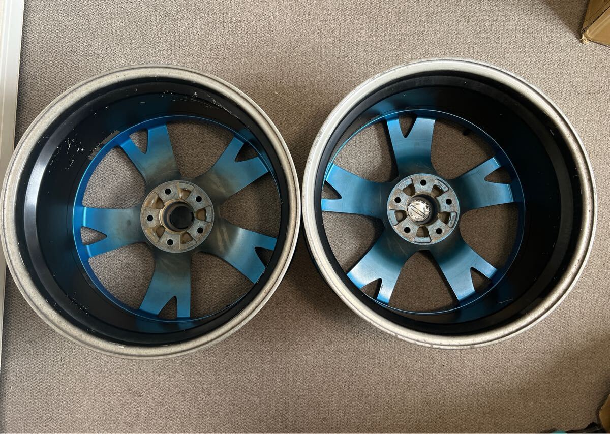 Z34【日産純正】ホイール 19イ 2本 RAYS フェアレディZ z34 z33 _画像4