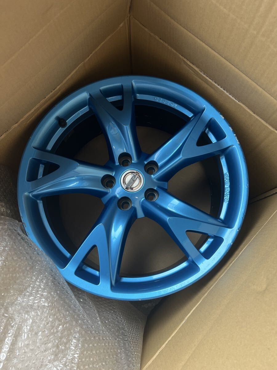 Z34【日産純正】ホイール 19イ 2本 RAYS フェアレディZ z34 z33 _画像9