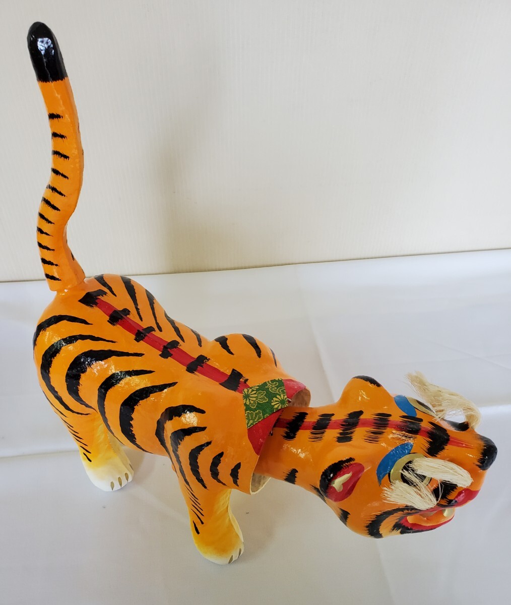 張り子の虎 3号 張り子 首振り虎 こどもの日 子供の日 初節句 五月人形 端午の節句 寅 トラ 虎_画像2