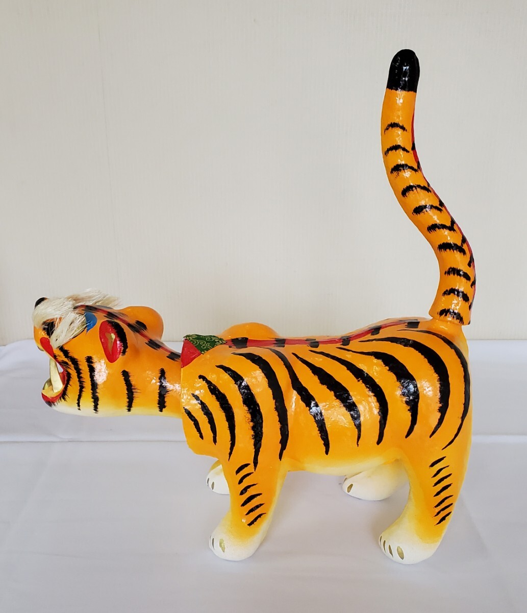 張り子の虎 3号 張り子 首振り虎 こどもの日 子供の日 初節句 五月人形 端午の節句 寅 トラ 虎_画像1