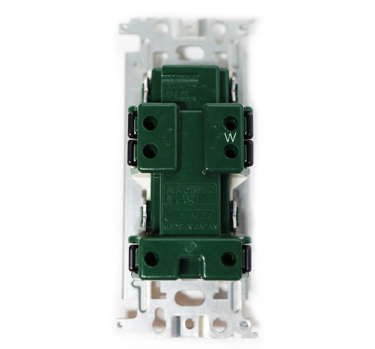 《M00756》Panasonic (パナソニック) フルカラー 埋込アースターミナル付接地ダブルコンセント WN11329【5コ入】未使用品 □_画像6