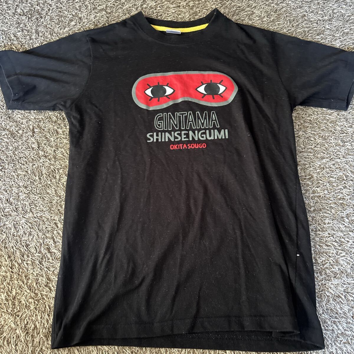 銀魂 沖田総悟 ドン・キホーテ コラボ Tシャツ Ｍサイズ ブラック 黒 半袖Tシャツ コラボ半袖 M_画像1