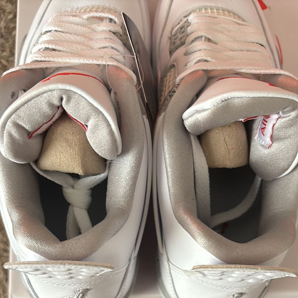 AIR JORDAN 4 TECH WHITE 27.5cm aj4 白 NIKE_画像7