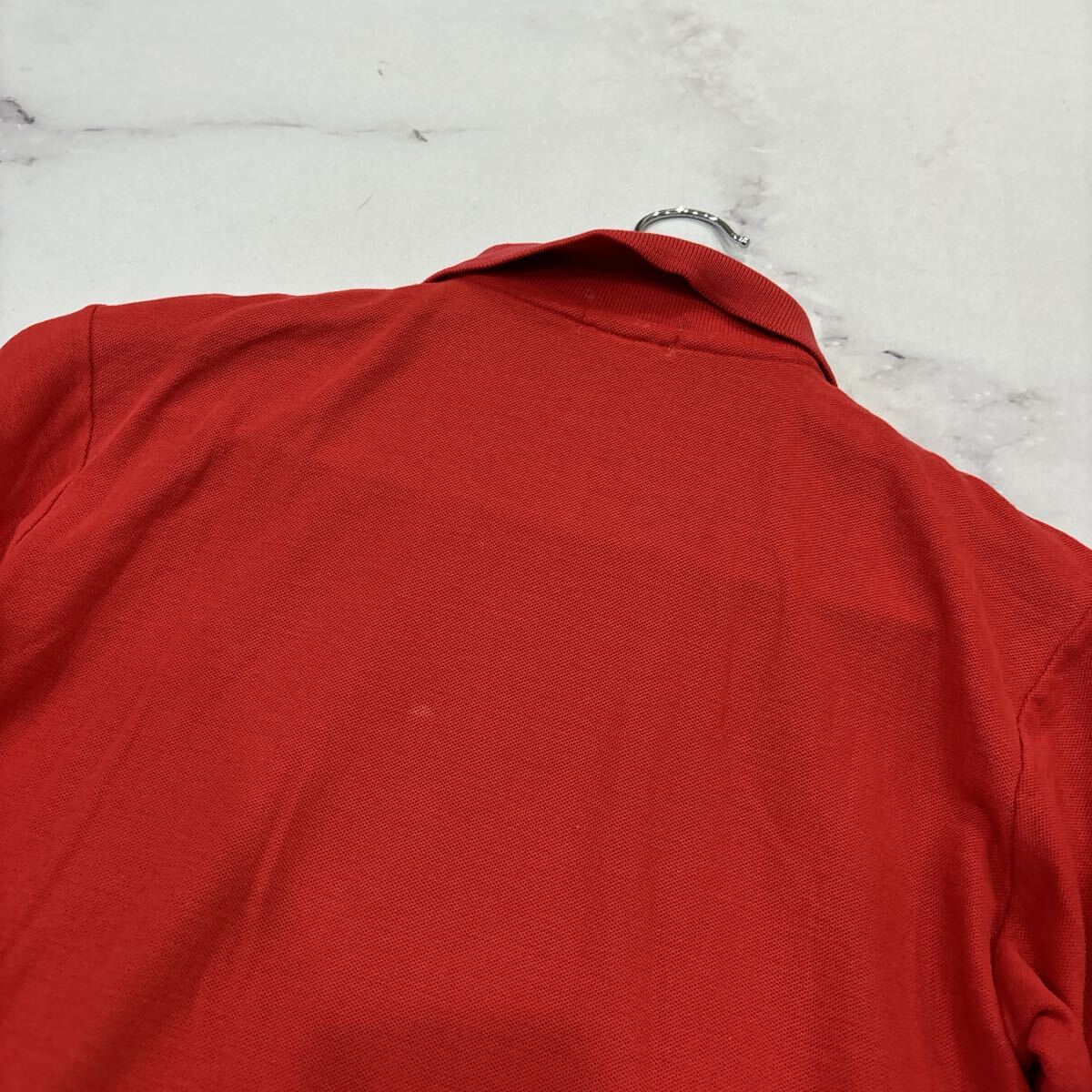 G * 日本製 '希少 80's ビンテージ' IZOD LACOSTE ラコステ 半袖 ワニ刺繍 鹿の子 ポロシャツ 古着 メンズ トップス_画像8