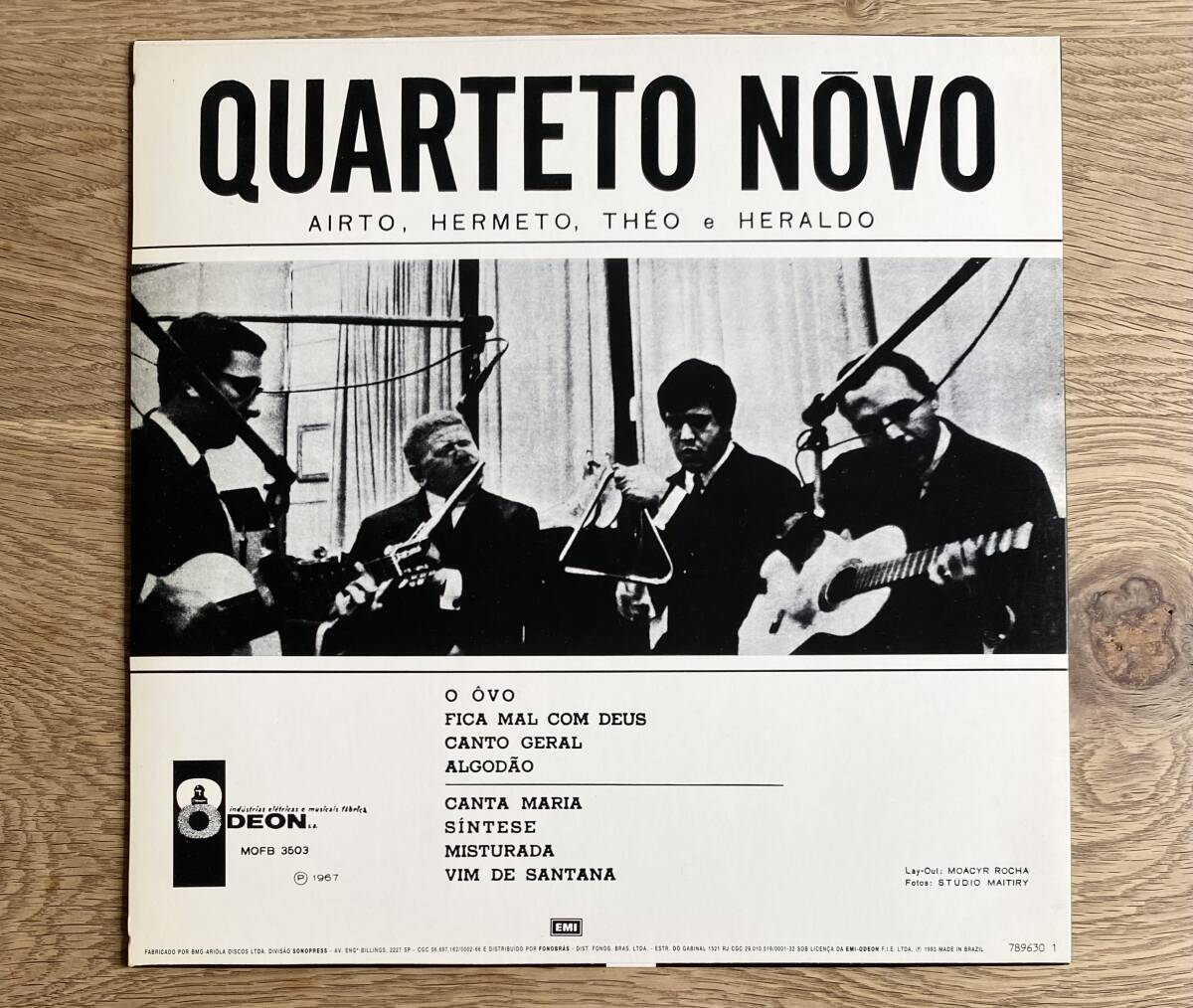 QUARTETO NOVO / ST 93年Reissue ブラジル盤 AIRTO MOREIRA HERMETO PASCOAL _画像3