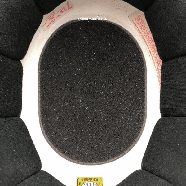 ヘルメット用トップパッド OVAL 1cm/インナーパッドスポンジ頭頂部パッドクッションshoeiビンテージヘルメットリペア修理サイズ調(diào)整arai
