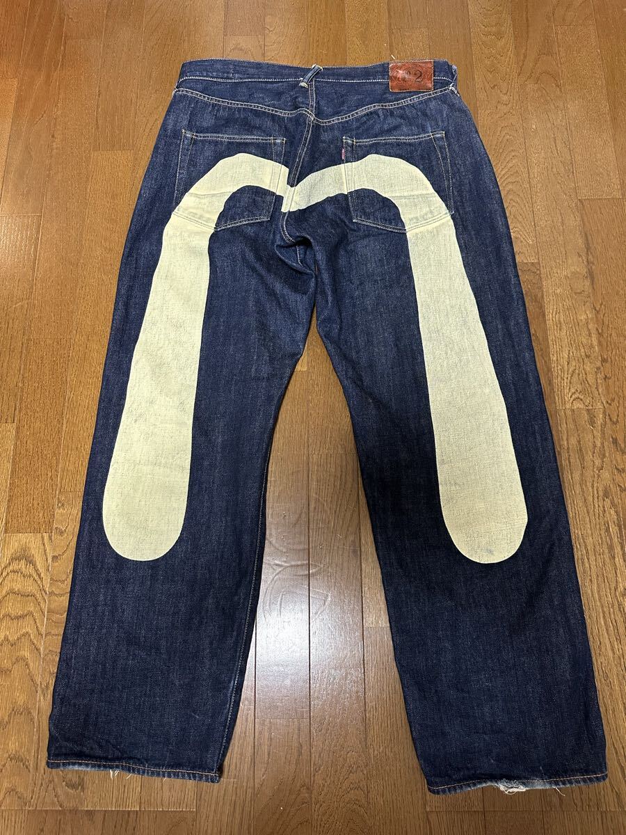 EVISU エヴィス デニム No.2 Lot.2001 42×35 大黒　パンツ　ジーパン　ジーンズ　メンズ　カモメ　エビス　ペイント　赤耳