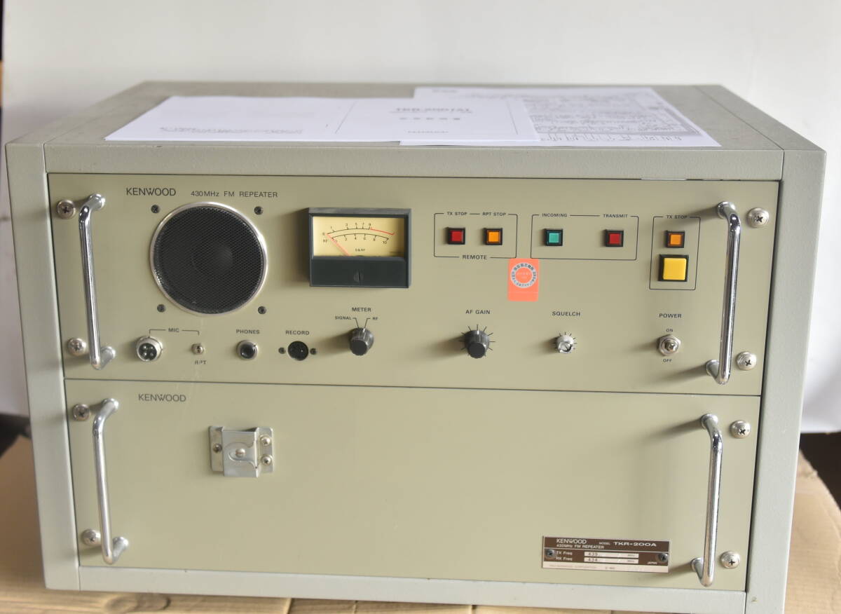 KENWOOD　TKR200A　430Mhzレピータ装置