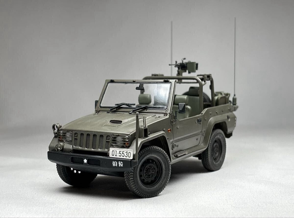☆完成品☆ モノクローム 1/35 陸上自衛隊 1/2tトラック 斥候車　　ジープ
