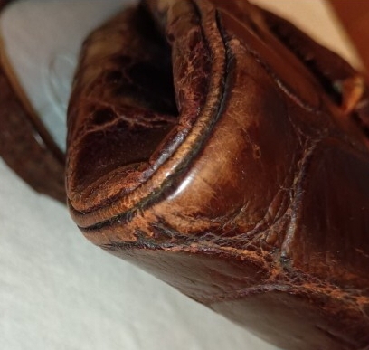 ワニ皮　手つき剥製ハンドバッグ　本物　クラッチバッグ　アンティーク　鰐皮_画像5