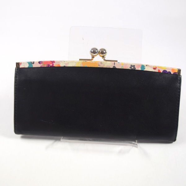 ■ ポールスミス がま口長財布 レザー ブラック (0990010922)