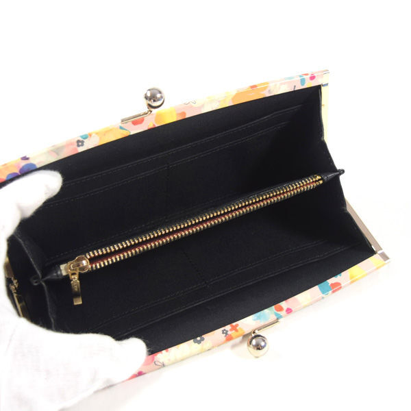 ■ ポールスミス がま口長財布 レザー ブラック (0990010922)