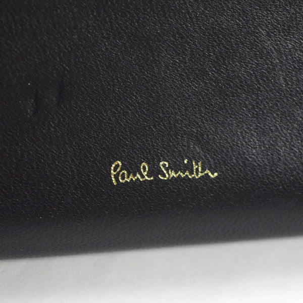 ■ ポールスミス がま口長財布 レザー ブラック (0990010922)