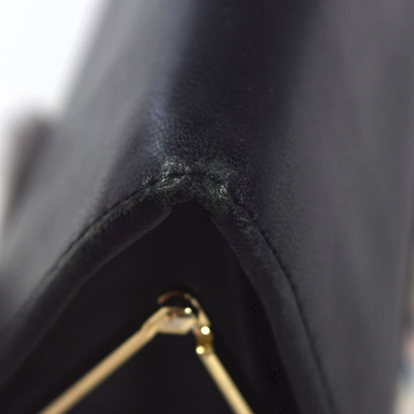 ■ ポールスミス がま口長財布 レザー ブラック (0990010922)