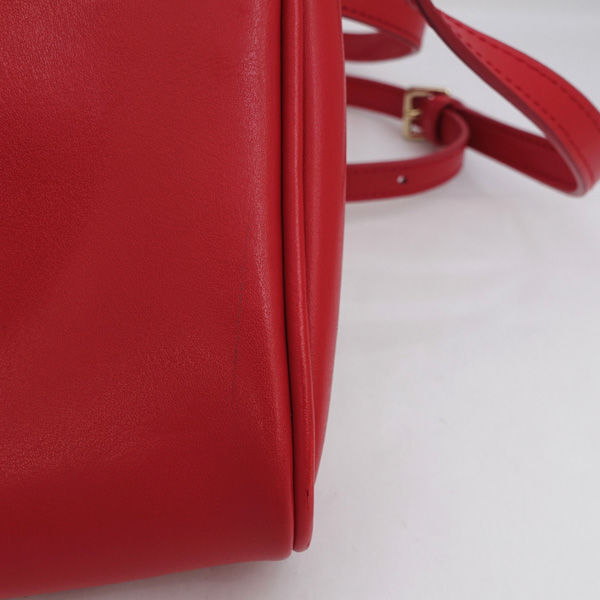 ■ ポールスミス ショルダーバッグ レザー レッド 未使用品 (0990013274)