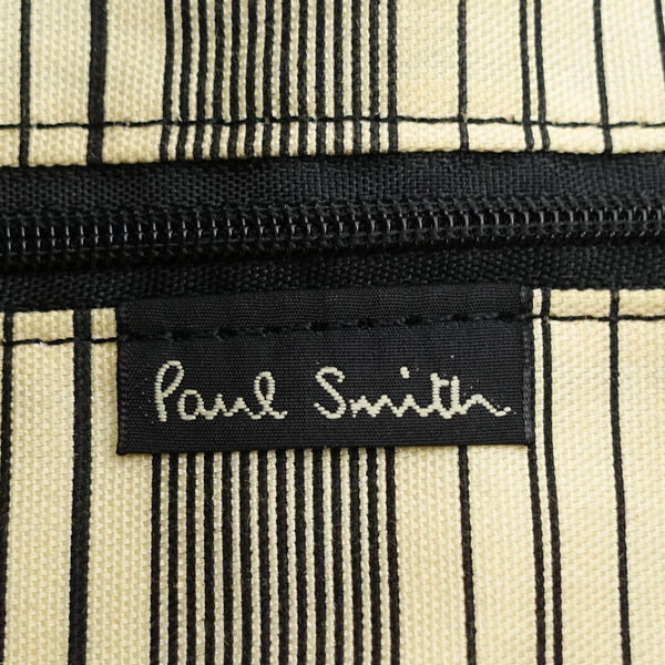 ■ ポールスミス ビジネス ブリーフケース ナイロン レザー ブラック ブラウン (0990013299)