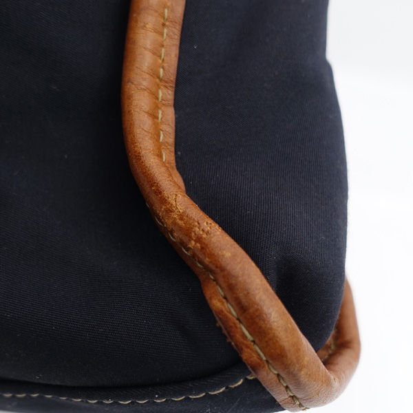 ■ ポールスミス ビジネス ブリーフケース ナイロン レザー ブラック ブラウン (0990013299)