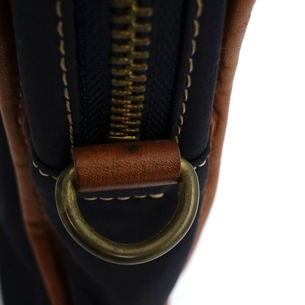 ■ ポールスミス ビジネス ブリーフケース ナイロン レザー ブラック ブラウン (0990013299)