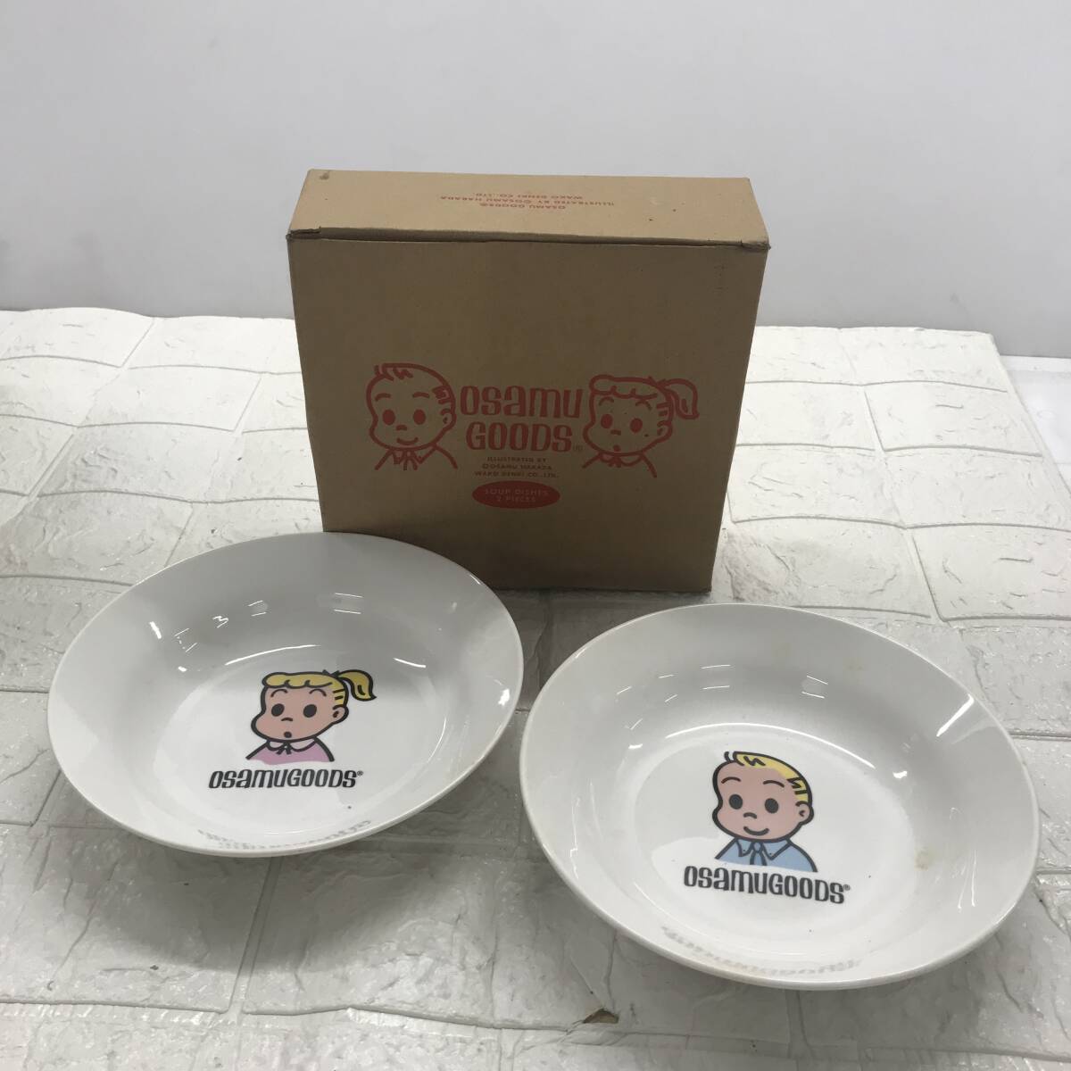 ★【在庫処分価格】皿 OSAMUGOODS オサムグッズ サイズ約：直径19cm☆T8-281J_画像1